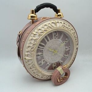 Elegant Pink and Gold Crossbody Bag, BATTERIES NEEDED